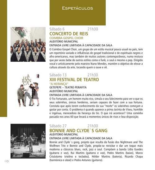 Agenda Cultural de Proença-a-Nova - Janeiro de 2018