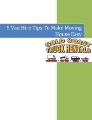5 Van Hire Tips To Make Moving House Easy