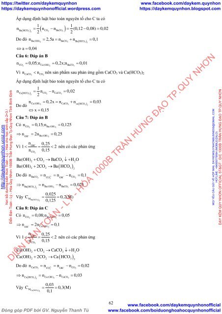 10 Chủ đề Công Phá các loại Bài Tập môn Hóa Học lớp 10, 11, 12 - Tập 1 (Phiên bản 2019)