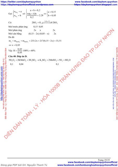 10 Chủ đề Công Phá các loại Bài Tập môn Hóa Học lớp 10, 11, 12 - Tập 1 (Phiên bản 2019)