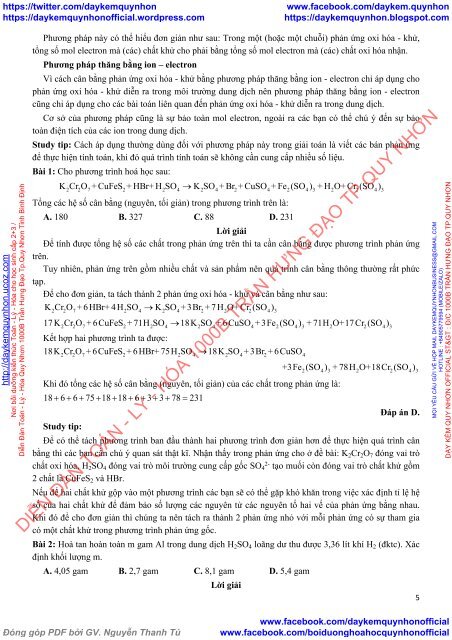 10 Chủ đề Công Phá các loại Bài Tập môn Hóa Học lớp 10, 11, 12 - Tập 1 (Phiên bản 2019)