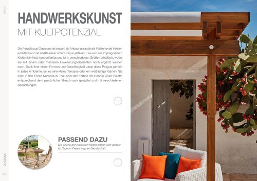 Unopiu Gartenmöbel Hauptkatalog