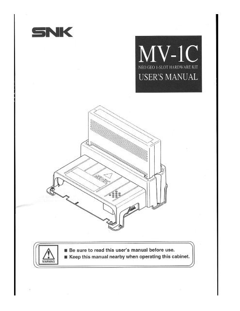 NeoGeo-1-Slot-Service-Manual-MV-1C