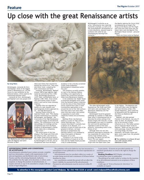 Issue 65 - The Pilgrim - October 2017 - The newspaper of the Archdiocese of Southwark