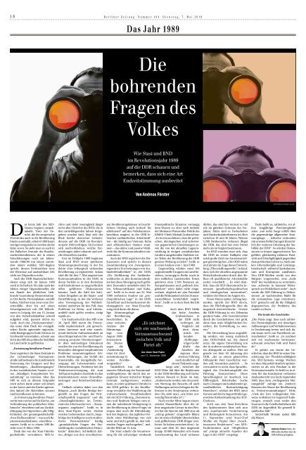 Berliner Zeitung 07.05.2019