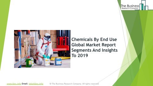 Chemicals By End Use Global Market Report 2019