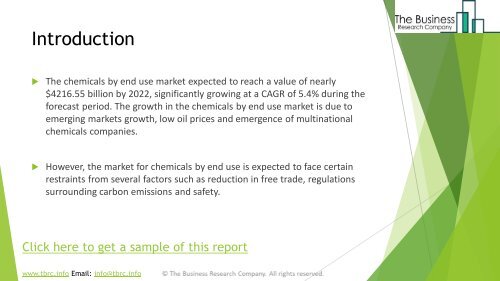 Chemicals By End Use Global Market Report 2019