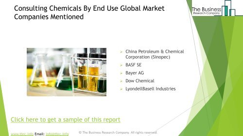 Chemicals By End Use Global Market Report 2019