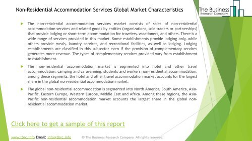 Non-Residential Accommodation Services Global Market Report 2019