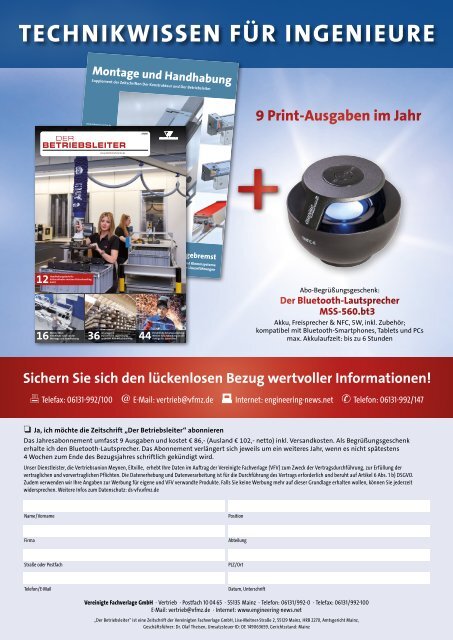 Der Betriebsleiter 5/2019