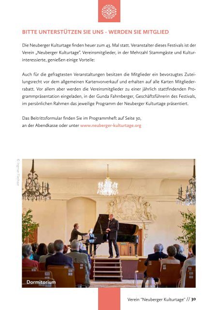 Neuberger Kulturtage 2019