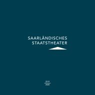 Saarländisches Staatstheater Spielzeitheft 2019/2020
