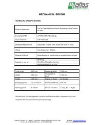 mechanical broom machine - Atlas Industries