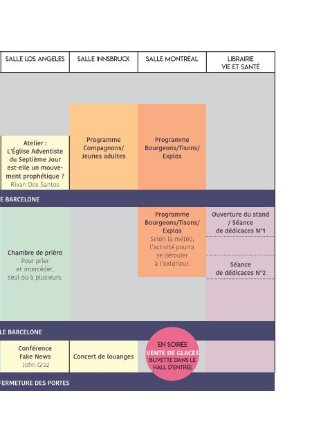 Programme - 64ème Assemblée spirituelle FSRT - 1er juin 2019, Lausanne