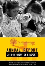 TVF ANNUAL REPORT 2018-19