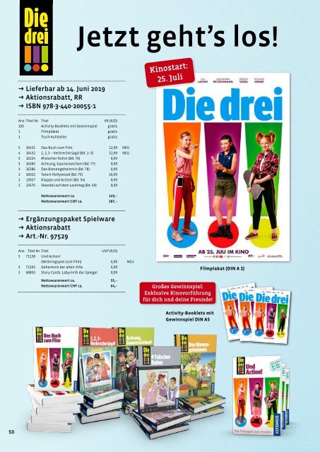 KOSMOS Kinder- & Jugendbuch Spiele Herbst 2019