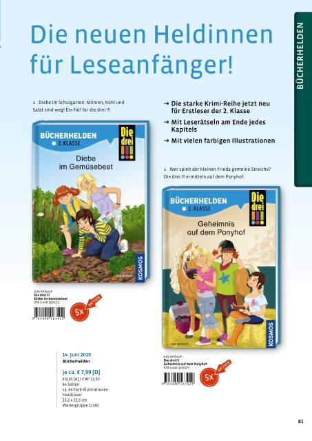 KOSMOS Kinder- & Jugendbuch Spiele Herbst 2019