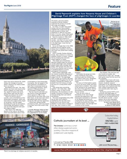 Issue 72 - The Pilgrim - June 2018 - The newspaper of the Archdiocese of Southwark