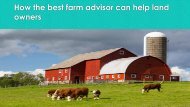 How the best farm advisor can help land