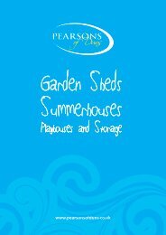 Pearsons of Duns Shed Brochure