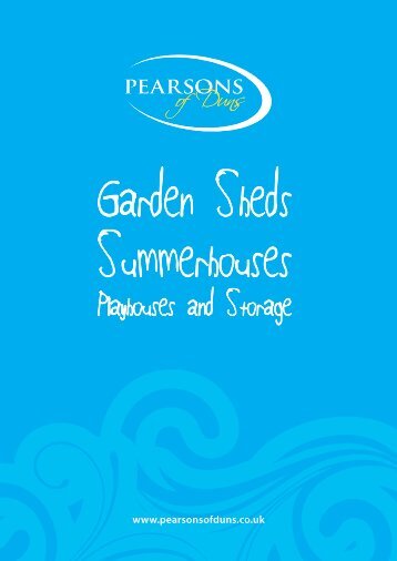 Pearsons of Duns Shed Brochure