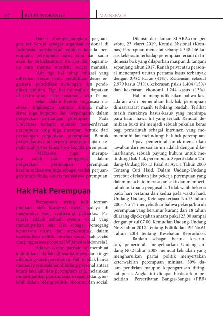 [BULETIN PEREMPUAN]