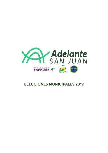 PROGRAMA ADELANTE SAN JUAN MUNICIPALES 2019