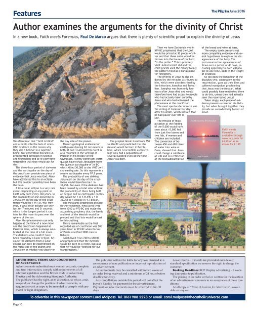 Issue 50 - The Pilgrim - June 2016  - The newspaper of the Archdiocese of Southwark