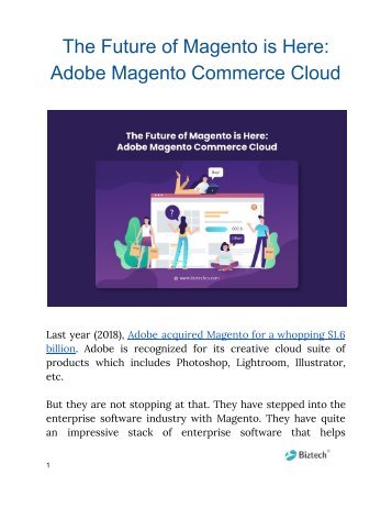 The Future of Magento is Here_ Adobe Magento Commerce Cloud