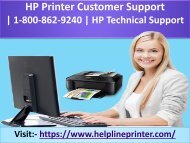 HP Printer Customer Support | 1-800-862-9240 | HP Technical Support