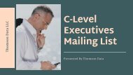 C-Level Executives Mailing List