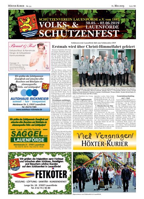 Höxter-Kurier 514 mit Seniorenzeitung Weserbergland