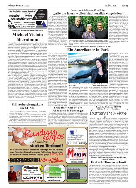 Höxter-Kurier 514 mit Seniorenzeitung Weserbergland