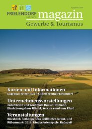 Frielendorf aktiv e.V. Magazin Gewerbe & Tourismus 1/2019