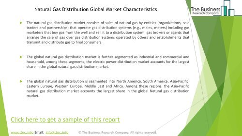 Natural Gas Distribution Global Market Report 2019