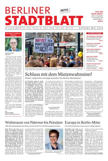 Berliner Stadtblatt Mitte | Mai 2019