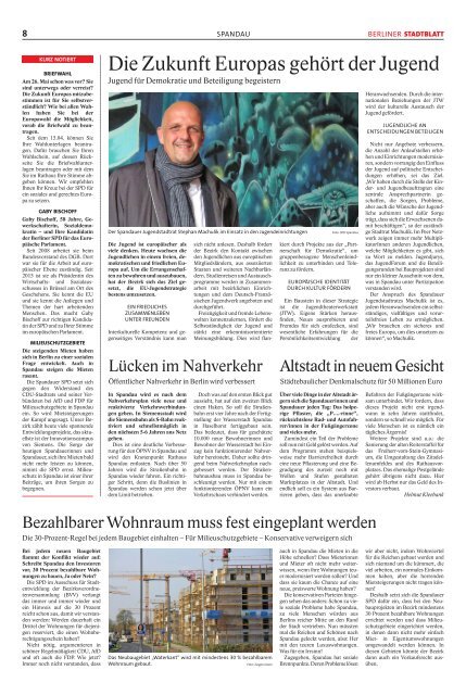 Berliner Stadtblatt Spandau | Mai 2019