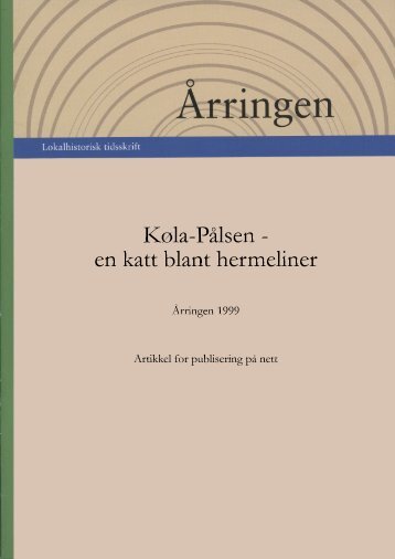 Køla-Pålsen - en katt blant hermeliner