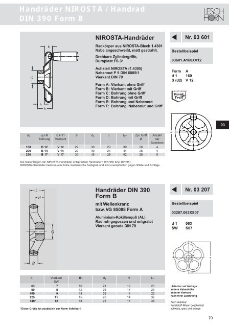 Handräder für Armaturen, Stahlblech-Handräder ...  - Leschhorn