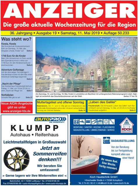 Anzeiger Ausgabe 1919