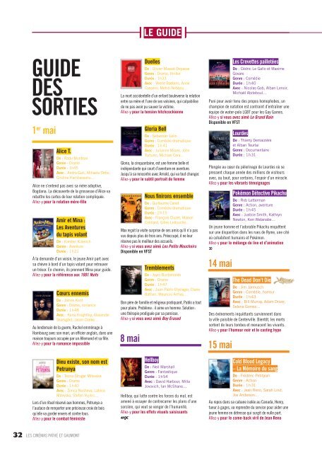 Les Cinémas Pathé Gaumont - Le mag - Mai 2019