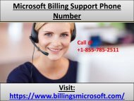 Microsoft Billing Support Phone Number