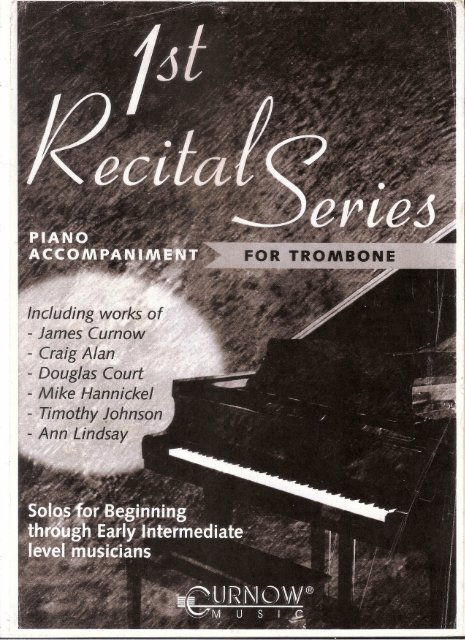 First Recital Series ASCAP Trombone