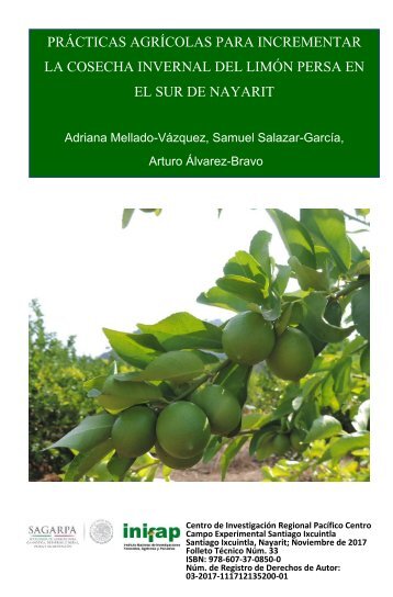 4721 Prácticas agrícolas para incrementar la cosecha invernal del limón persa en el sur de Nayarit
