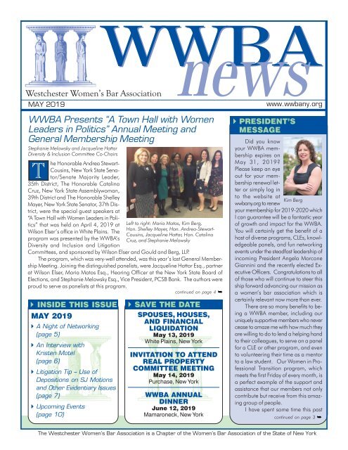 WWBA May 2019 Newsletter - M