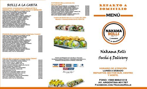 CARTA NAKAMA ROLLS