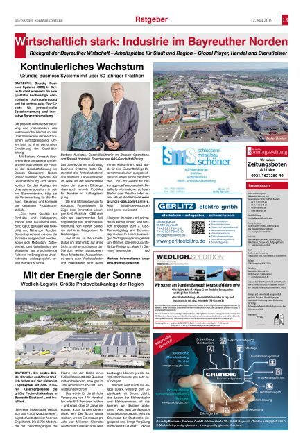 2019-05-12 Bayreuther Sonntagszeitung