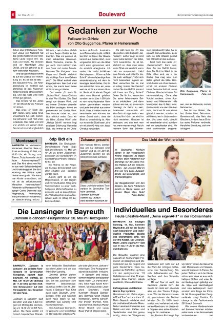 2019-05-12 Bayreuther Sonntagszeitung