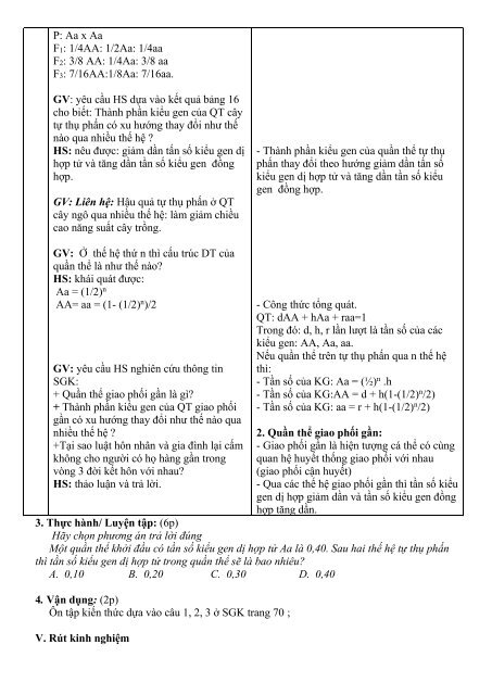 Giáo án cả năm Sinh học Lớp 10 - 11 - 12 (2018-2019)