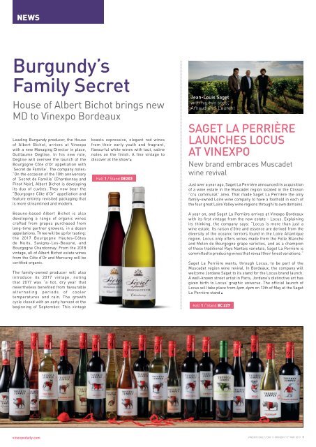 Vinexpo Daily 2019 - Day 1 Edition